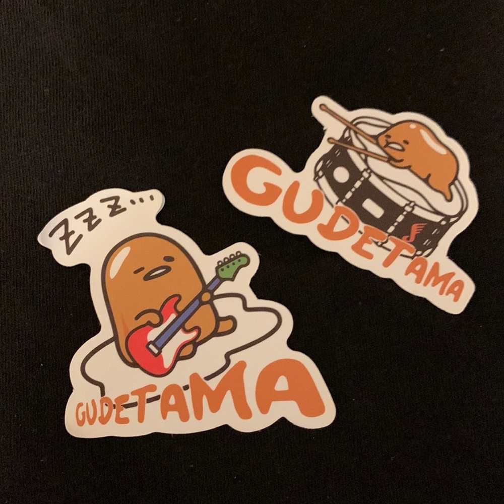 Gudetama sticker set of 2